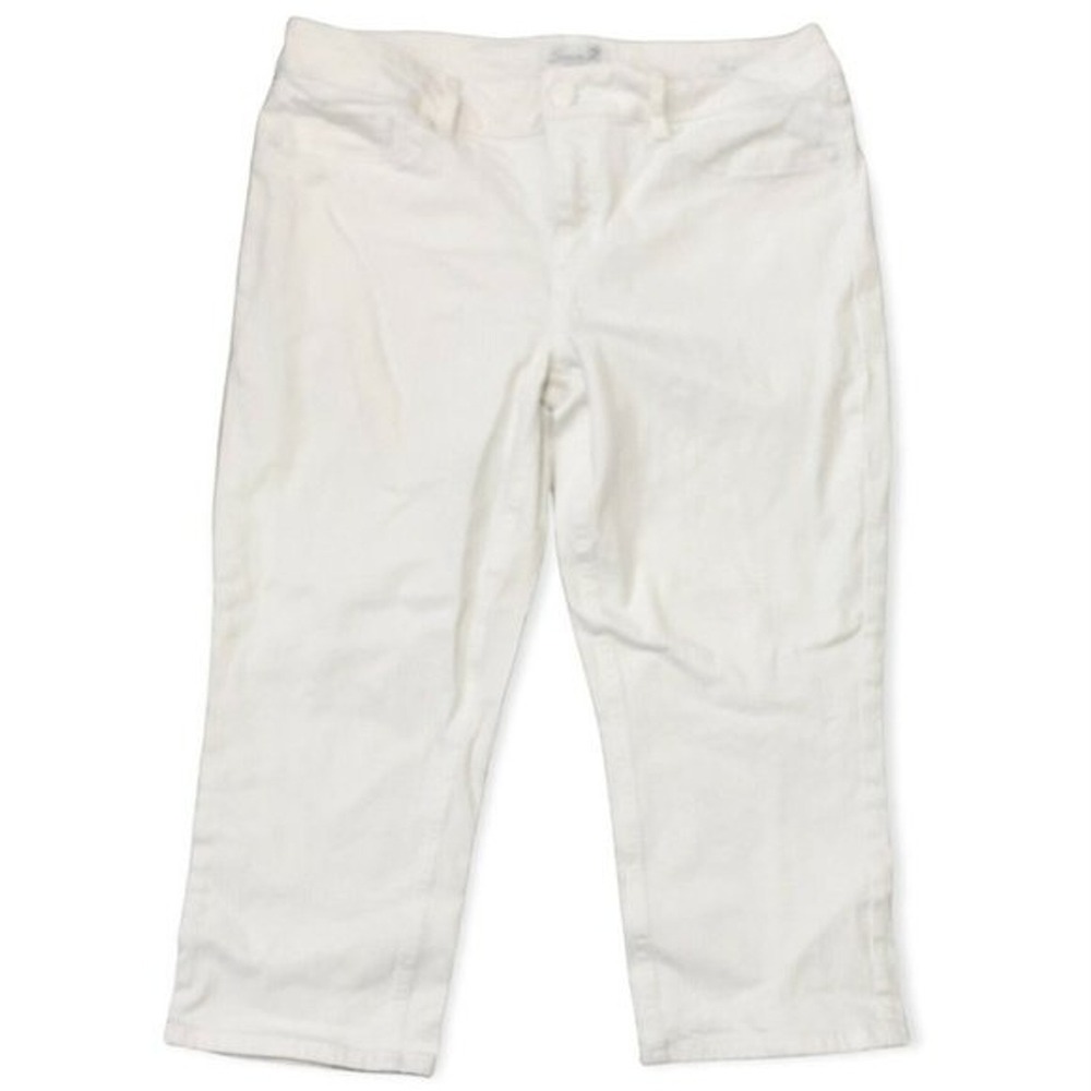 7 for All Mankind‎ white jean capri MINT CONDITION size 14